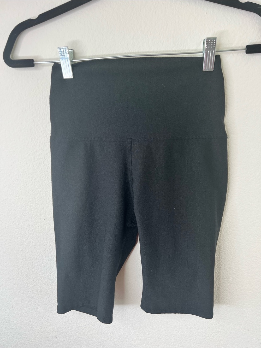 Black High-Waist Bike Shorts